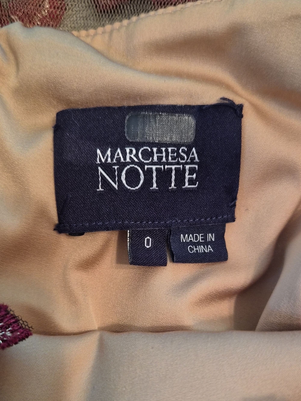 Marchesa Notte Floral Embroidered Cocktail Dress- Size 0 - Picture 13 of 13